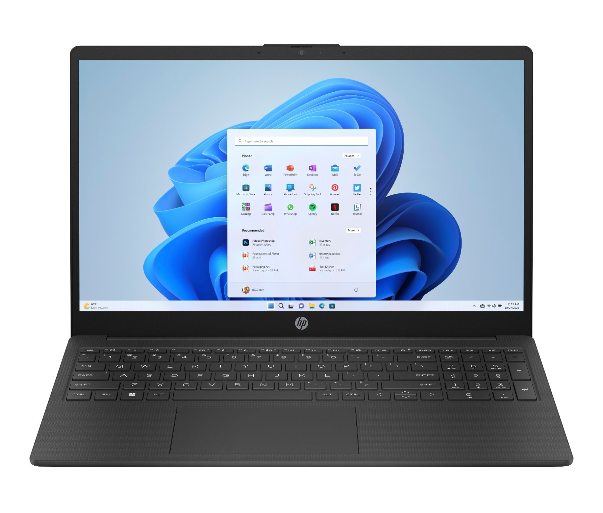 HP 15-fc0045na AMD Ryzen 3 7320U 8GB RAM 256GB SSD 15.6" Windows 11 Home Laptop