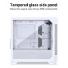 LIAN LI Lancool 205M Mesh White ATX Midi Tempered Glass Case
