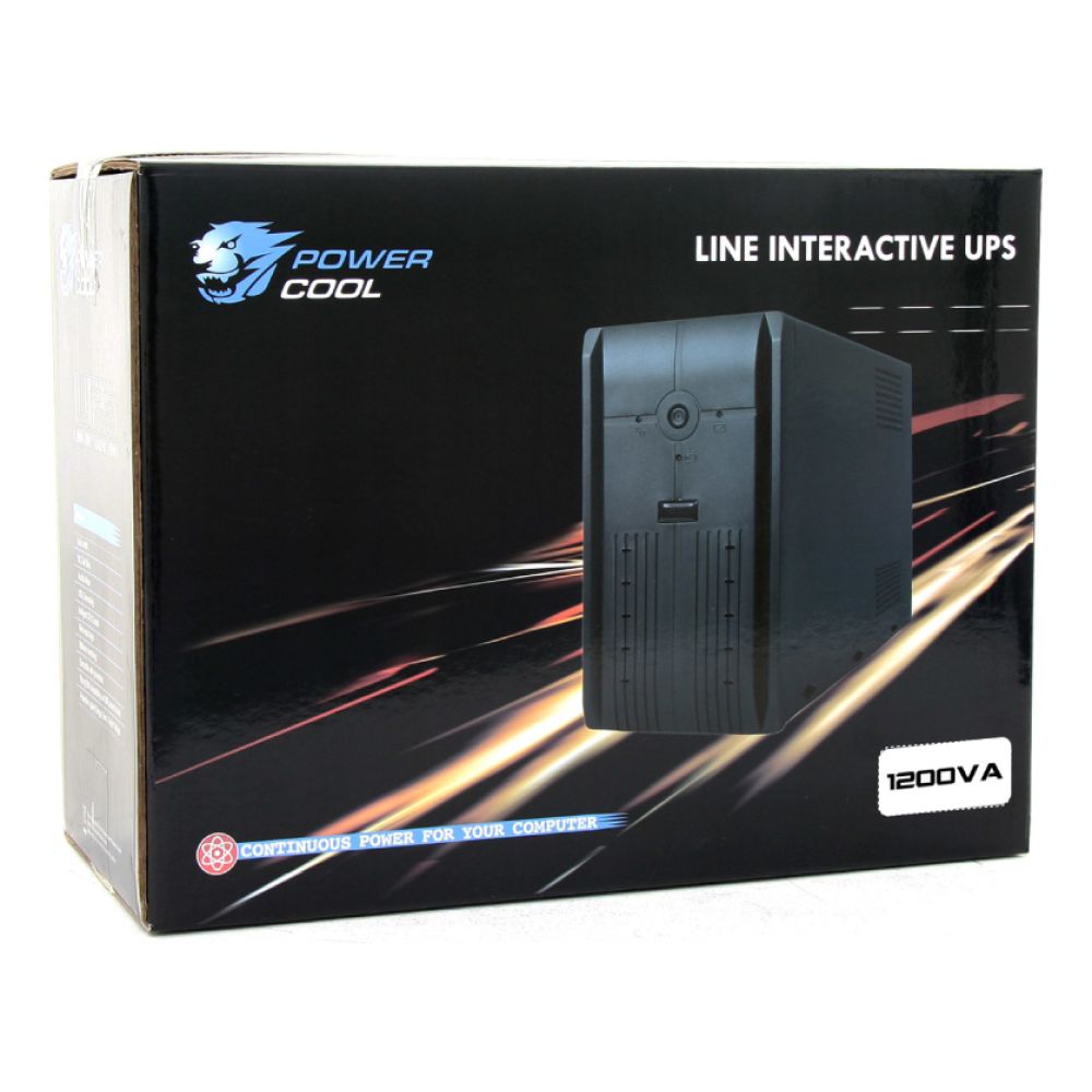 "Powercool PC 1200VA 1.2kVA 720W UPS for reliable power backup"
