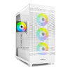Sharkoon Rebel C50 White RGB Tempered Glass ATX Gaming PC Case