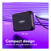 Crucial X9 2TB External USB-C 3.2 Gen2 Portable SSD - Black