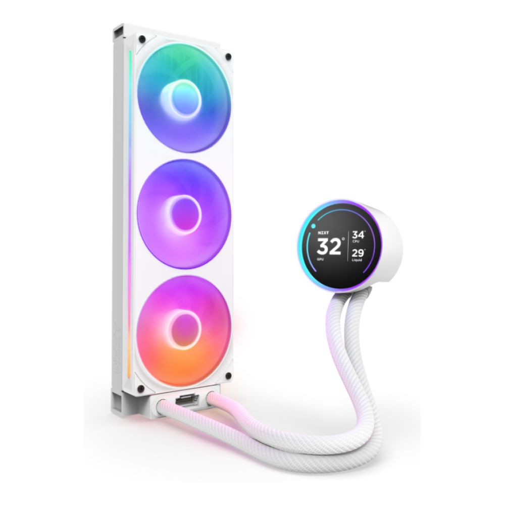 NZXT Kraken Elite 360 RGB v2 White 未使用品 NZXT Kraken 360mm Elite V2 White RGB AIO Liquid Cooler