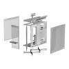 TRYX LUCA L70 Tempered Glass Mid Tower Gaming PC Case - White