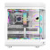 GameMax Hype ATX RGB Tempered Glass Mid Tower Gaming PC Case - White