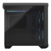 Fractal Design Torrent Compact RGB Black EATX case with dynamic airflow, light tint windowed design, and RGB lighting.
