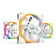 be quiet! Light Wings White 140mm ARGB PWM Case Fans - Triple Pack