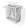 NZXT H7 Flow RGB Tempered Glass Mid Tower PC Case - White
