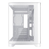 1st Player UV6 Tempered Glass Micro ATX Gaming Case - White