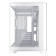 1st Player UV6 Tempered Glass Micro ATX Gaming Case - White