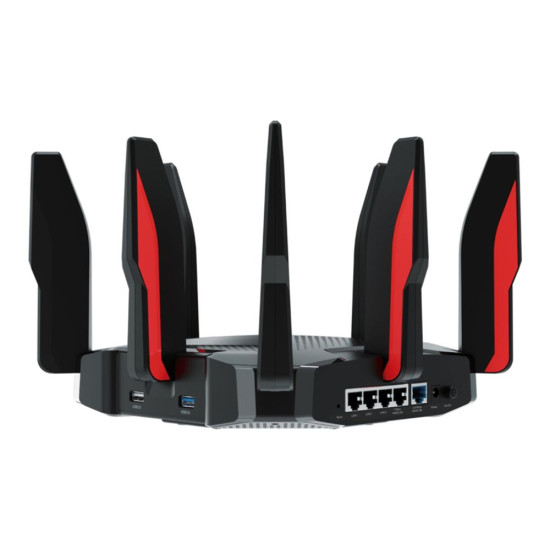 TP-LINK Archer GX90 gaming router with tri-band Wi-Fi for high-speed connections
