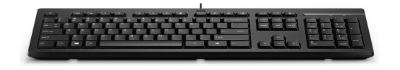 HP 125 Wired QWERTY Keyboard - Black