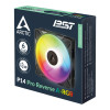 ARCTIC P14 Pro 140mm Reverse A-RGB PWM Fan - Black 3 Pack