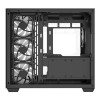 CiT Vision ARGB Tempered Glass Mid Tower ATX Gaming PC Case - Black