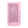 1st Player IS3-BK ARGB Tempered Glass Mid Tower Gaming Case - Pink