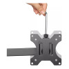 Neomounts FPMA-D550DBLACK 10-32" Full Motion Desk Mount Clamp & Grommet Dual Monitor Arm - Black