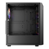 Antec AX67 ARGB Tempered Glass Mid Tower Gaming PC Case - Black