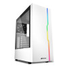 Sharkoon RGB Slider White Tempered Glass ATX Gaming PC Case
