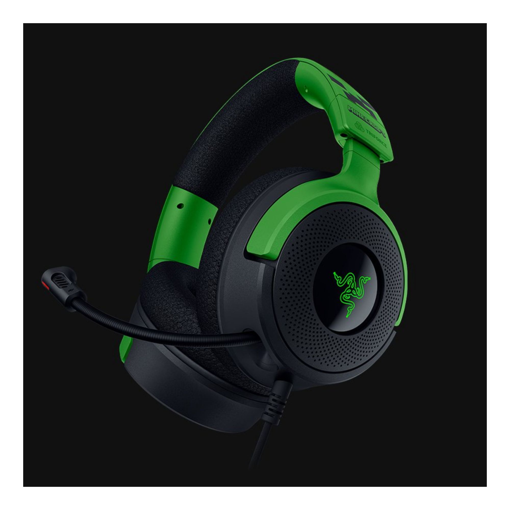 Razer Kraken V4 X Wired Gaming Headset Minecraft Edition - Green