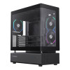 GameMax N80 RGB Tempered Glass Mid Tower Gaming Case - Black