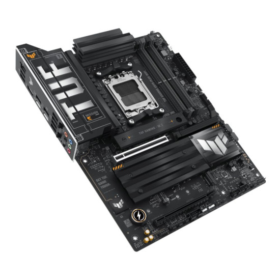 ASUS TUF GAMING X870-PLUS WIFI motherboard with durable design for gaming setups