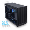 Lian Li A3-mATX Steel Mesh Micro Form Factor Gaming PC Case - Black