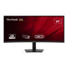 Viewsonic VA3420C 34" Curved IPS UWQHD USB-C Height Adjustable Monitor with Speakers