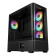 Gamdias ATLAS P2 CG Mid Tower ATX Gaming PC Case with 4 x RGB Fans - Black