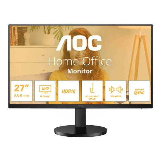 AOC U27B3AF 27-inch 4K Ultra HD LED monitor designed for high-resolution display.
