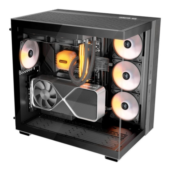 Be Quiet Light Base 600 LX Black ATX case designed for quiet operation and superior cooling efficiency
