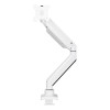 Neomounts NM-D775WHITEPLUS 10-49" Gas Spring Topfix 180°-Stop Desk Mount Single Monitor Arm - White