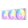 Antec Connect C120 120 ARGB Hydraulic Bearing Computer Case Fan 3 Pack - White
