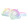ASUS Prime MR120 ARGB 120mm Reverse PC Fan Triple Pack - White