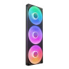 Refurbished NZXT F420 RGB Core 140mm Pc Case Fans Black Triple Pack