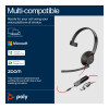 Poly Blackwire 5210 Monaural USB-C USB-A 3.5mm Wired Headset
