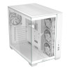 ASUS A32 PLUS ARGB Tempered Glass Dual-Chamber Mid-Tower Gaming PC Case - White