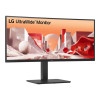 LG 34BA75QE-B 34" Ultra Wide WQHD IPS Curved Height Adjustable Built-in Speakers USB-C Monitor Black