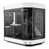 HYTE Y60 Panoramic Tempered Glass Mid Tower Gaming Case - Black and White