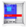 GameMax Infinity Mini microATX PC White Gaming PC Case - White