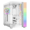 Be Quiet! Light Base 900 FX White E-ATX Full Tower PC case with ARGB lighting and tempered glass panels
