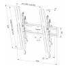 Neomounts WL35S-850BL14 40-75" Slim 3.5cm 50kg VESA 400x400 Tilting TV Wall Mount - Black