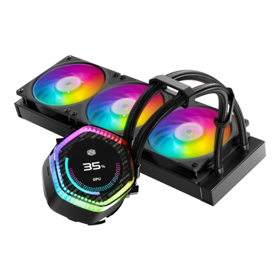 Cooler Master MasterLiquid 360 Ion with advanced 360mm radiator and quiet, efficient cooling.
