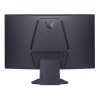 Back of LG UltraGear 27GS60QC-B.AEKQ 27" Curved Quad HD Gaming Monitor 
