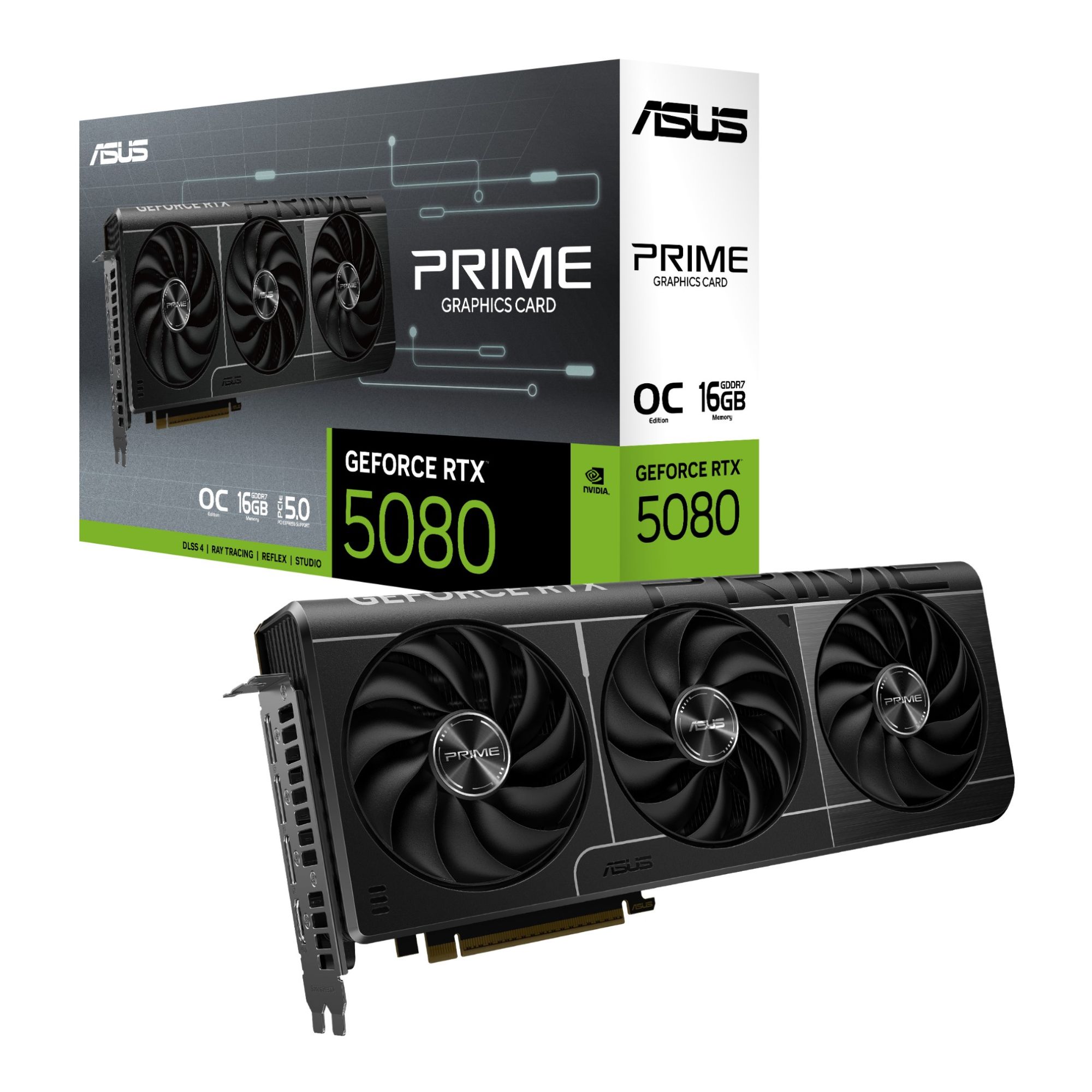 ASUS GeForce RTX 5080 Prime EVO 16GB OC Graphics Card - Black