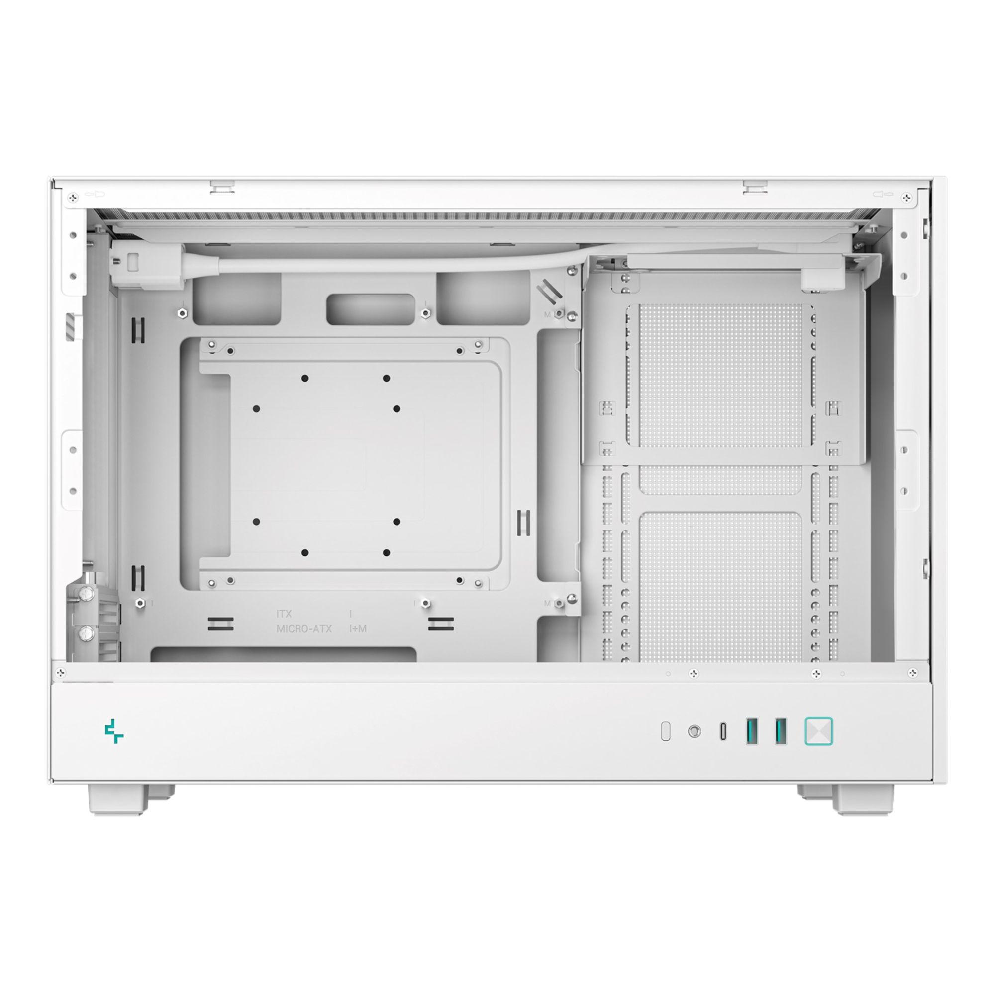 DeepCool CH260 MicroATX Gaming PC Case White