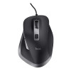 Trust Fyda Right-hand Wired Optical 5000 DPI Mouse - Black