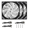 TRYX ROTA SL 120 ARGB 120mm Reverse Triple Fan Pack - Black