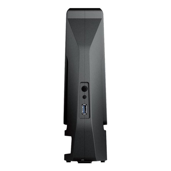 Side view of Synology WRX560 Gigabit Ethernet Dual-Band Wi-Fi 6 Router Black