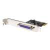 StarTech 1-Port PCIe Parallel DB25 LPT Adapter Card for Printers Scanners Plotters