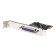 StarTech 1-Port PCIe Parallel DB25 LPT Adapter Card for Printers Scanners Plotters