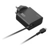Lenovo 65W USB-C Wall Adapter UK Pin Power Adapter/Inverter Indoor Black